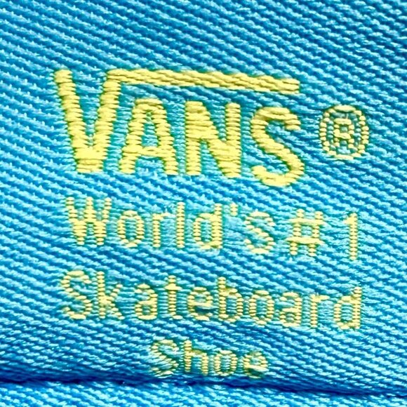 Vans Sk8-Hi Purple Blue & Yellow Checkerboard Sneakers Size 5 Mens / 6.5 Womens - Picture 9 of 13